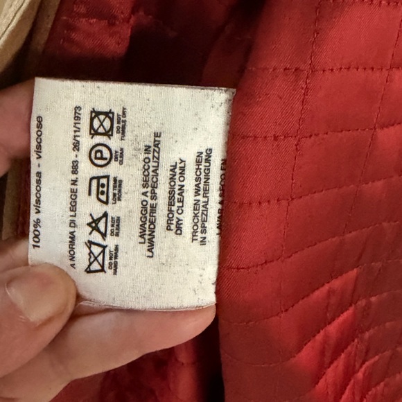 Vintage Italian Elegant Women's LONG Tan Suede Coat - Picture 15 of 16